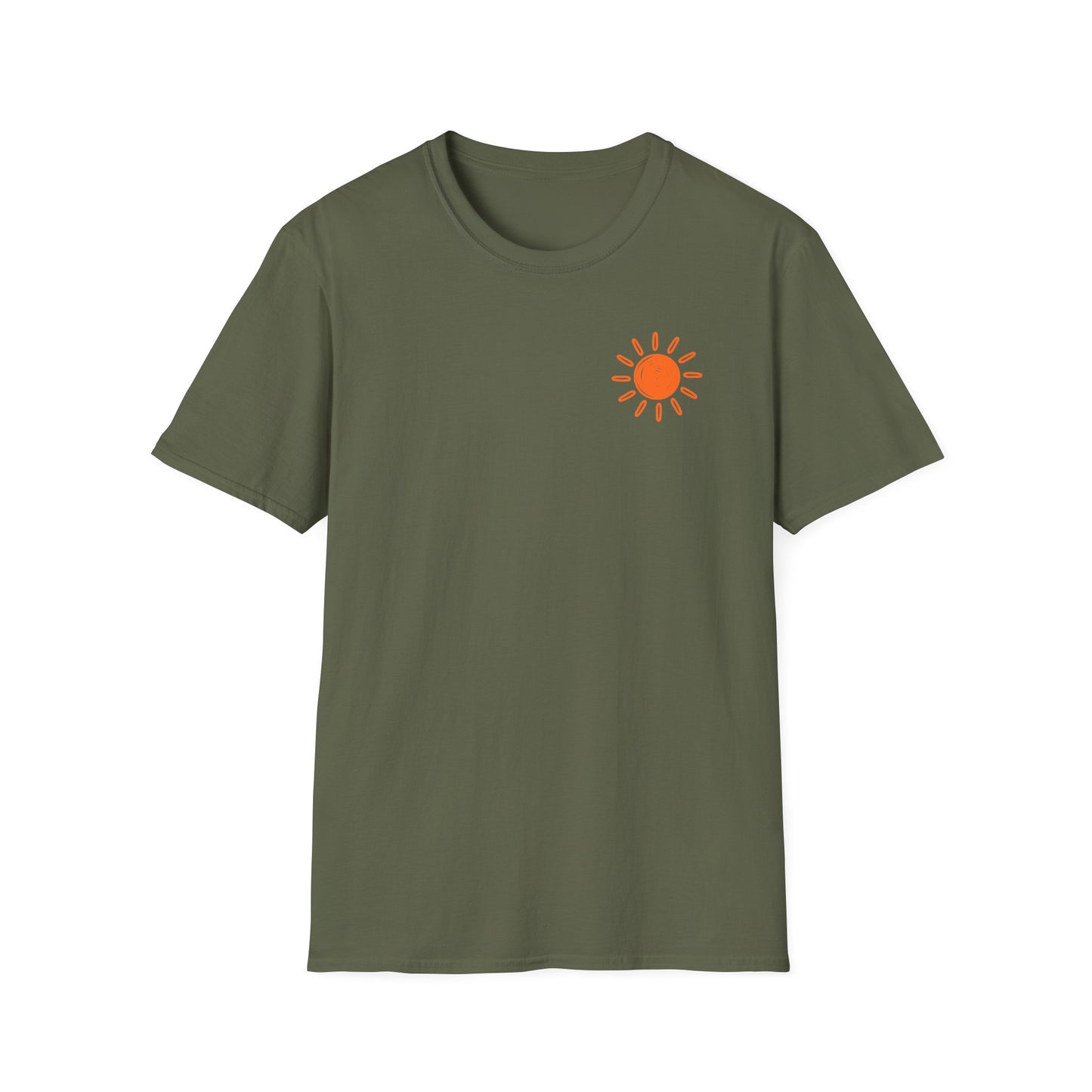 The Lake Made Me Do It Fishing Tee — Sunset Boat Graphic T-Shirt