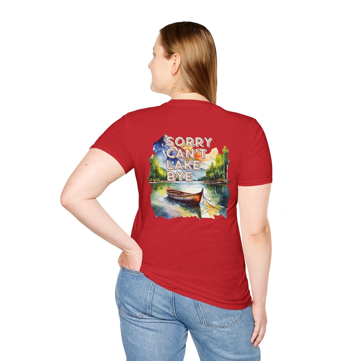 Sorry Can't, Lake Bye Canoe T-Shirt — Lake Vibes Watercolor Tee