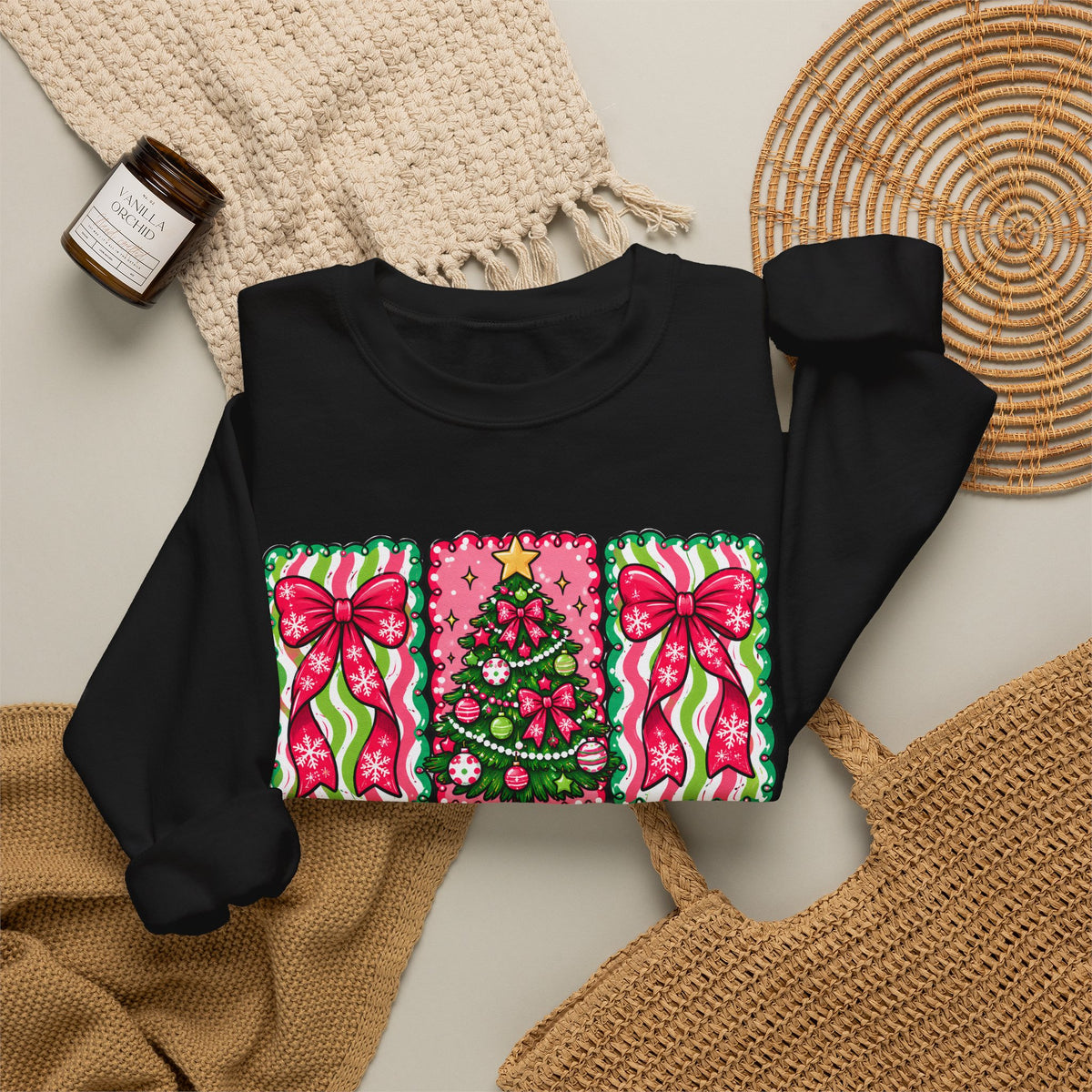 Merry & Bright Christmas Crewneck Sweatshirt