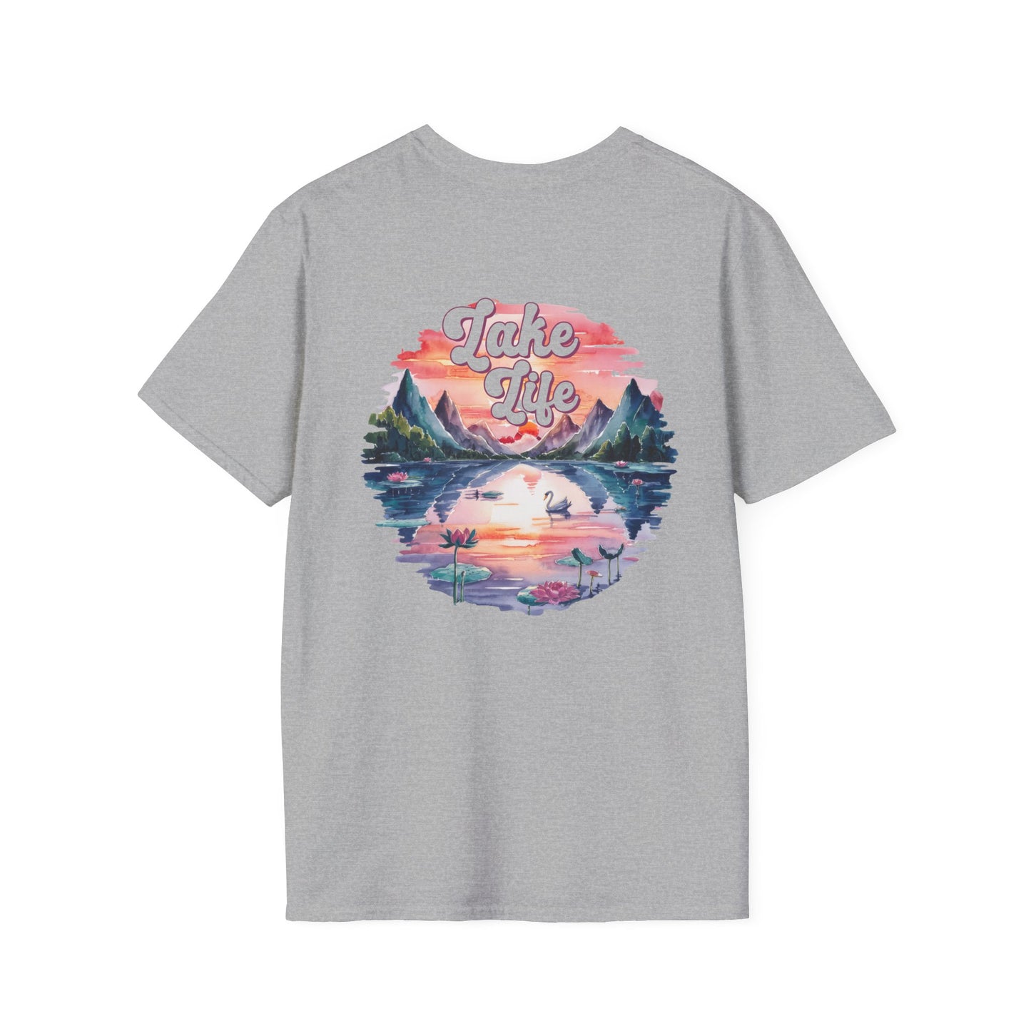 Lake Life Sunset T-Shirt, Lake Vibes Tee, Vintage Nature Graphic Shirt, Summer Lake Outfit, Cabin Weekend Tee, Lake Lover Gift