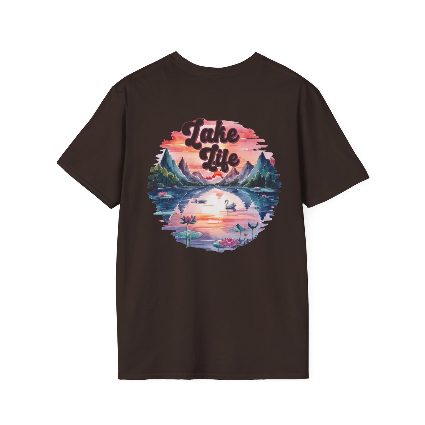 Lake Life T-Shirt — 'Lake Life' Scenic Mountains & Lake Graphic