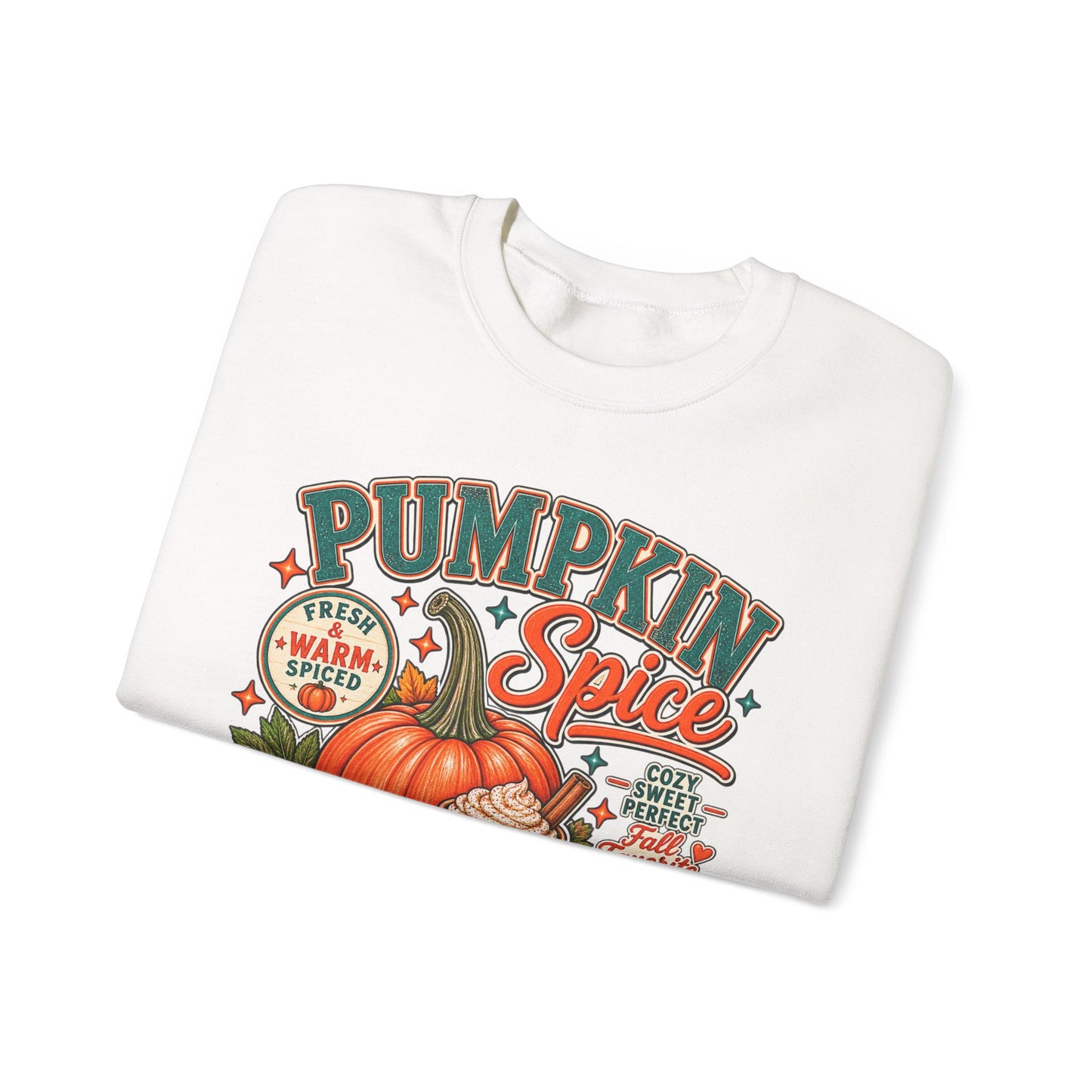 Pumpkin Spice Fall Sweatshirt — Cozy Pumpkin Latte Autumn Graphic