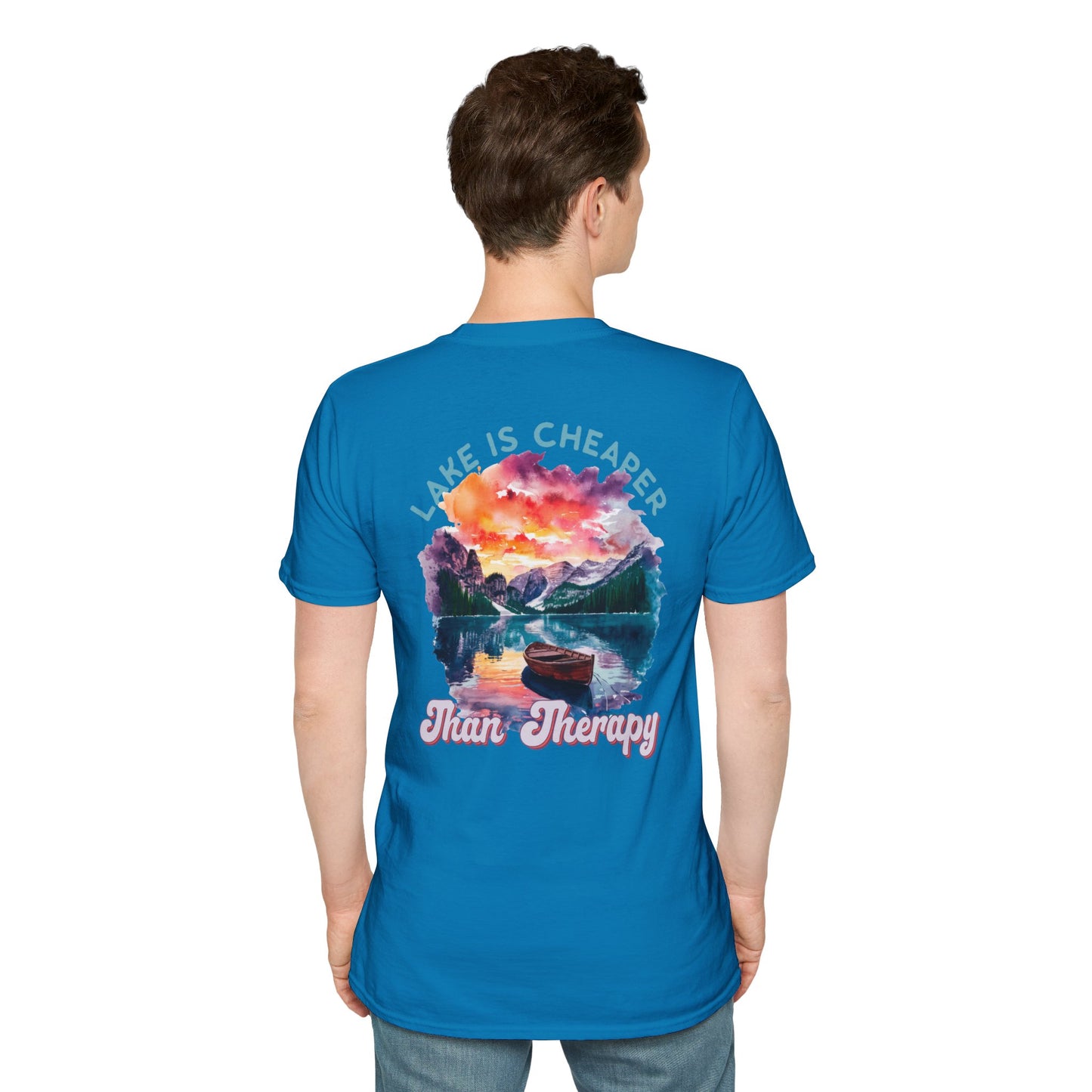 Lake Is Cheaper Than Therapy T-Shirt — Canoe Lake Life Tee