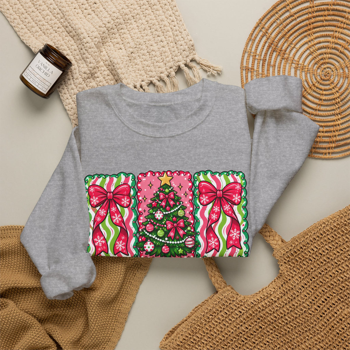 Merry & Bright Christmas Crewneck Sweatshirt