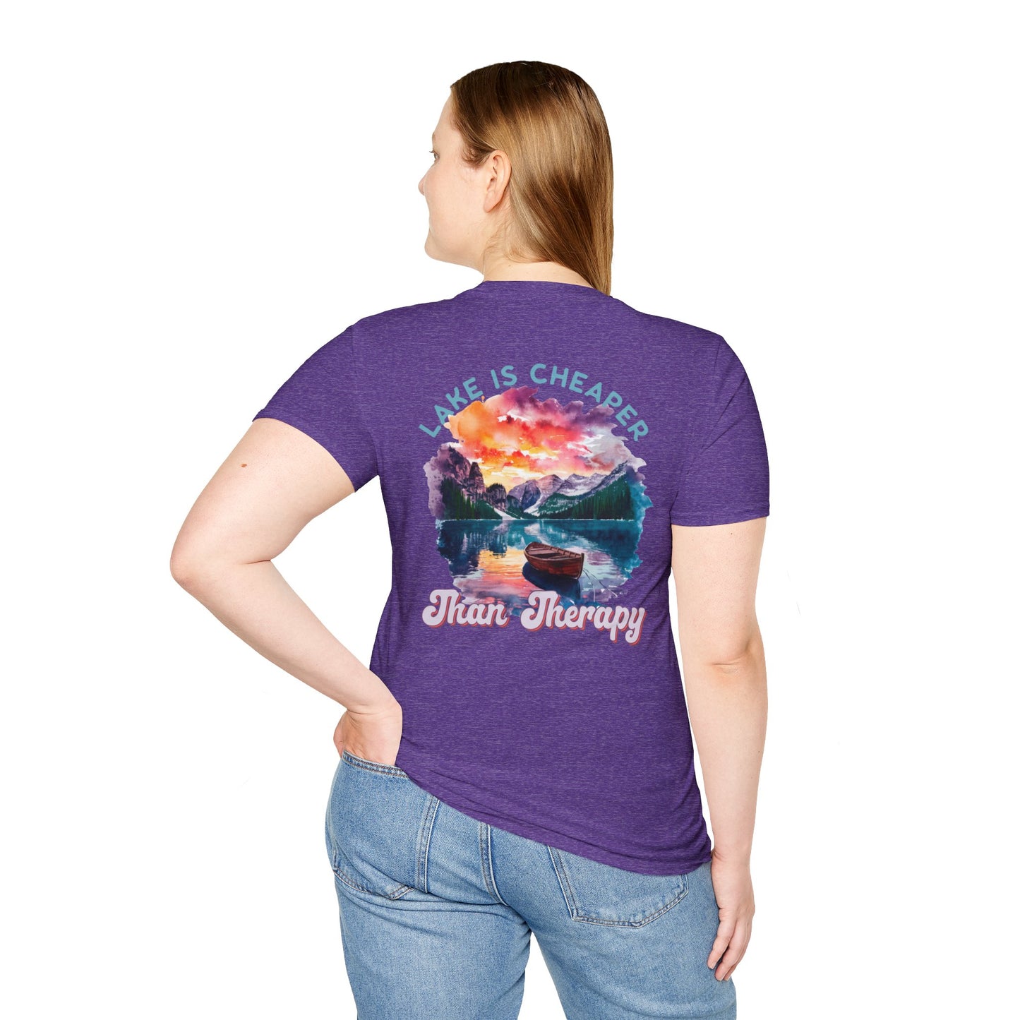 Lake Is Cheaper Than Therapy T-Shirt — Canoe Lake Life Tee