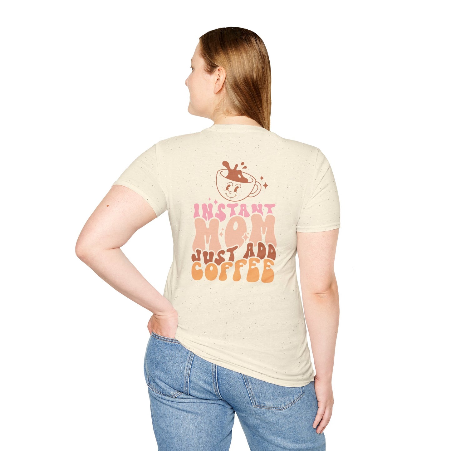Coffee Mom T-Shirt — "Instant Mom Just Add Coffee" Retro Graphic Tee