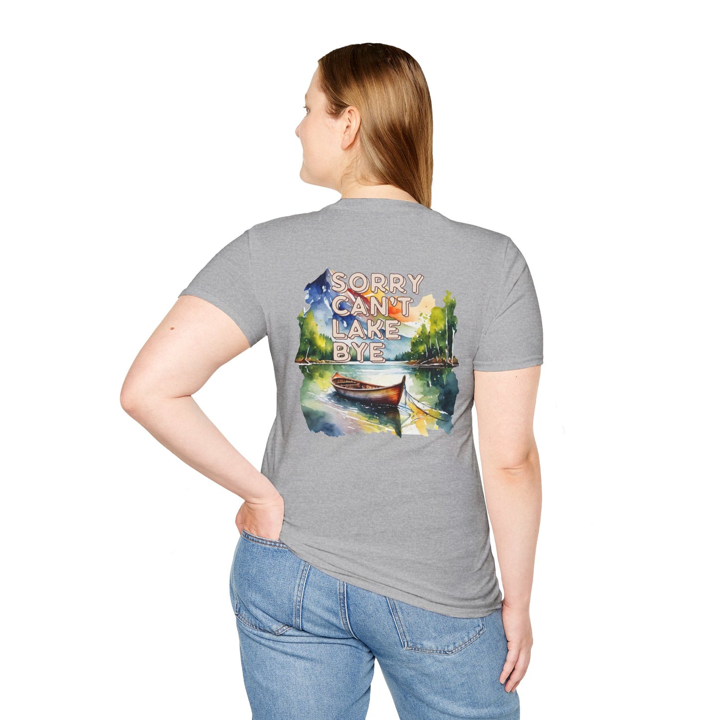 Sorry Can't, Lake Bye Canoe T-Shirt — Lake Vibes Watercolor Tee