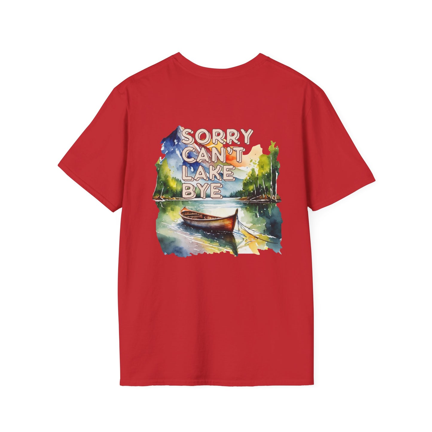 Sorry Can't, Lake Bye Canoe T-Shirt — Lake Vibes Watercolor Tee