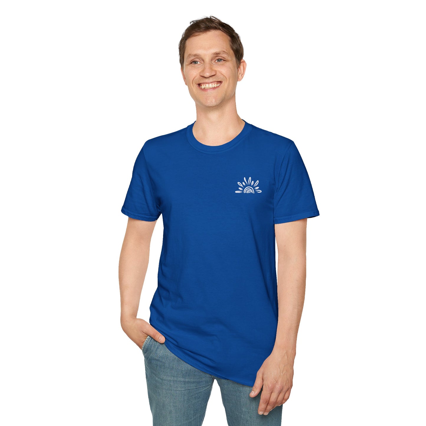 Lake View Sunglasses Tee — Boat, Waves & Sun Rays T-Shirt