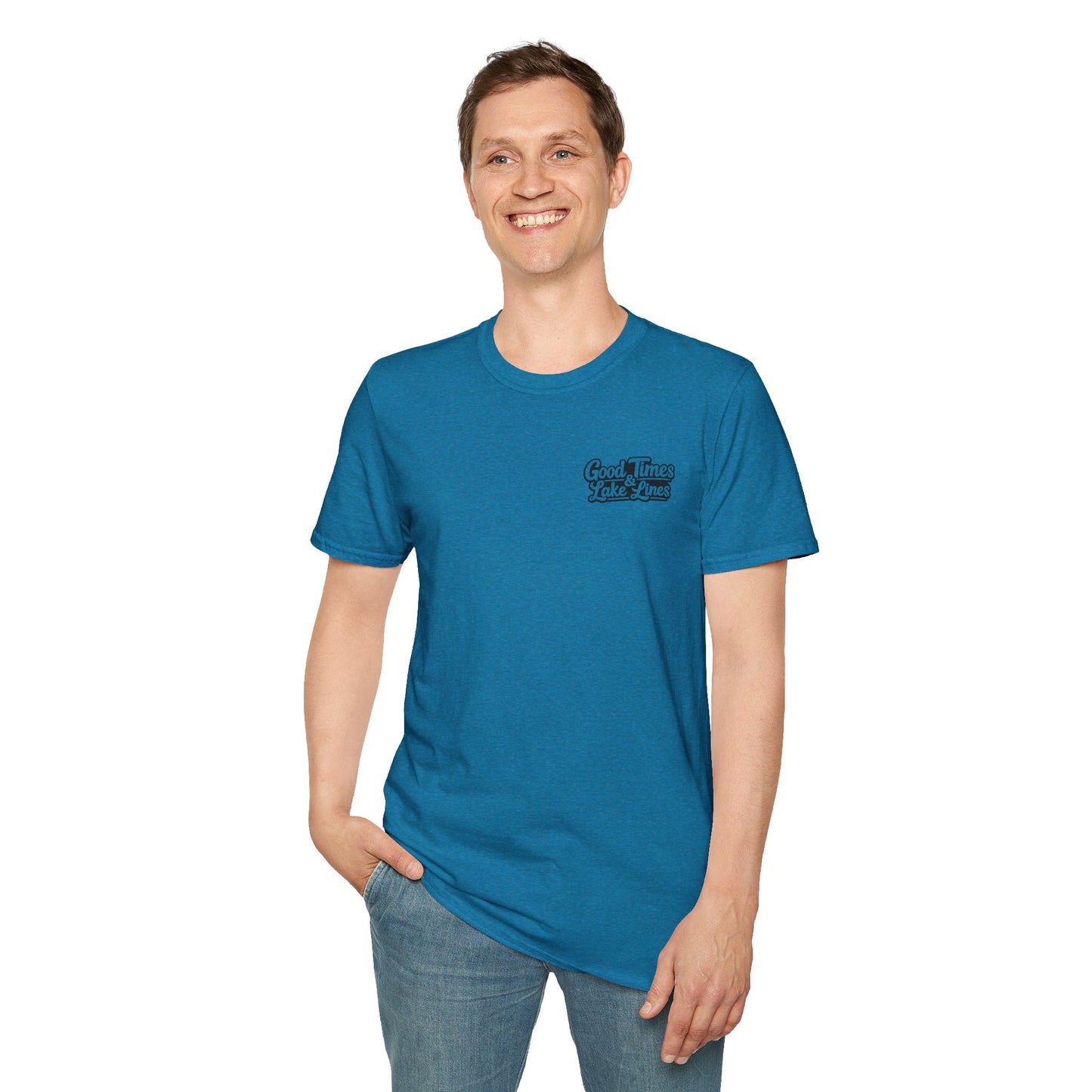On Lake Time Fishing T-Shirt — Good Times & Lake Lines Collection