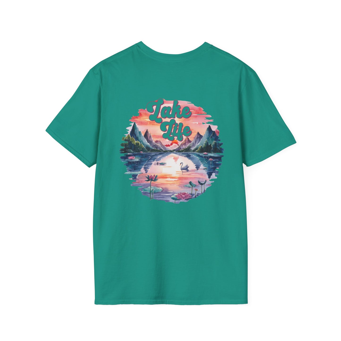 Lake Life Sunset T-Shirt, Lake Vibes Tee, Vintage Nature Graphic Shirt, Summer Lake Outfit, Cabin Weekend Tee, Lake Lover Gift