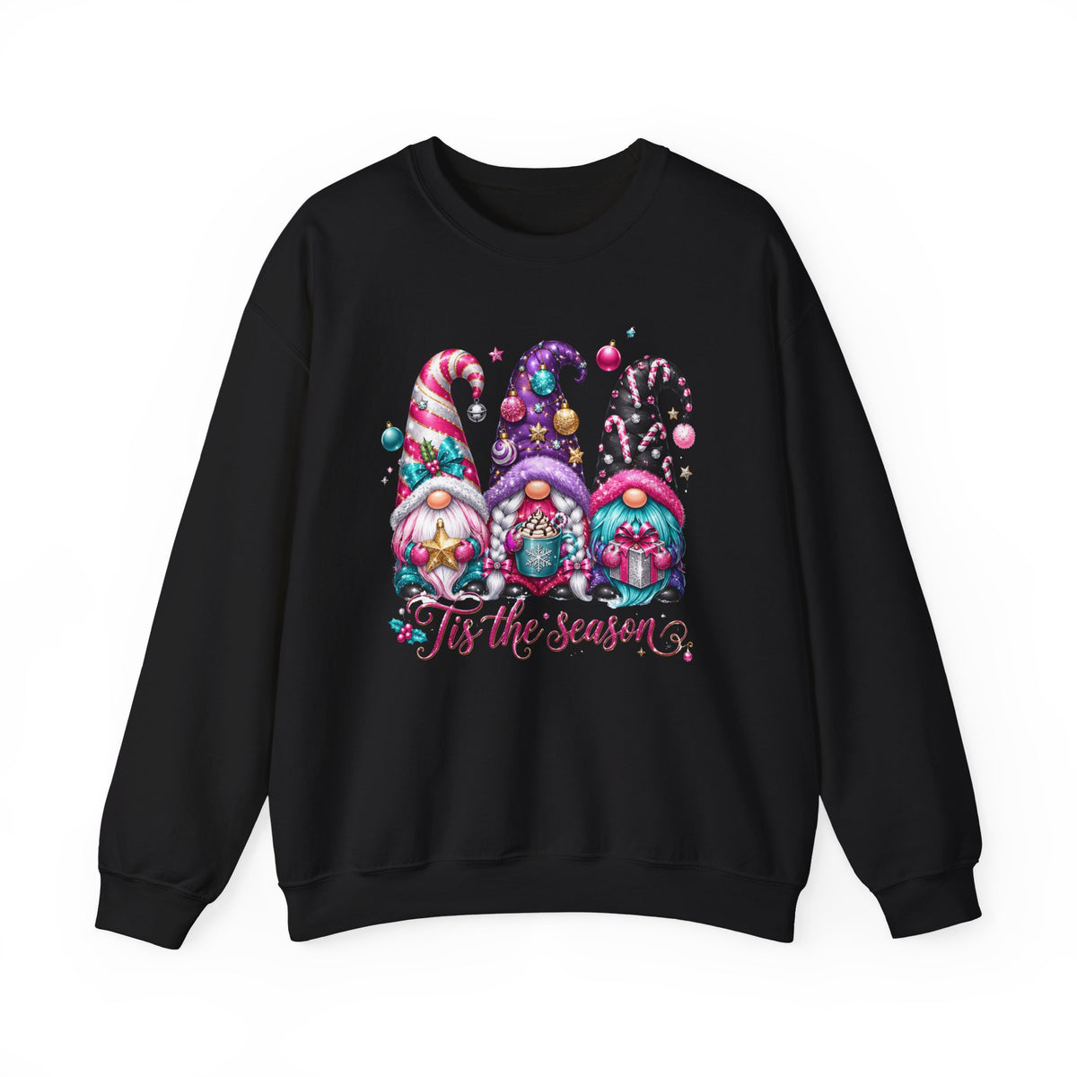 Christmas Gnome Sweatshirt - 'Tis the Season Holiday Crewneck