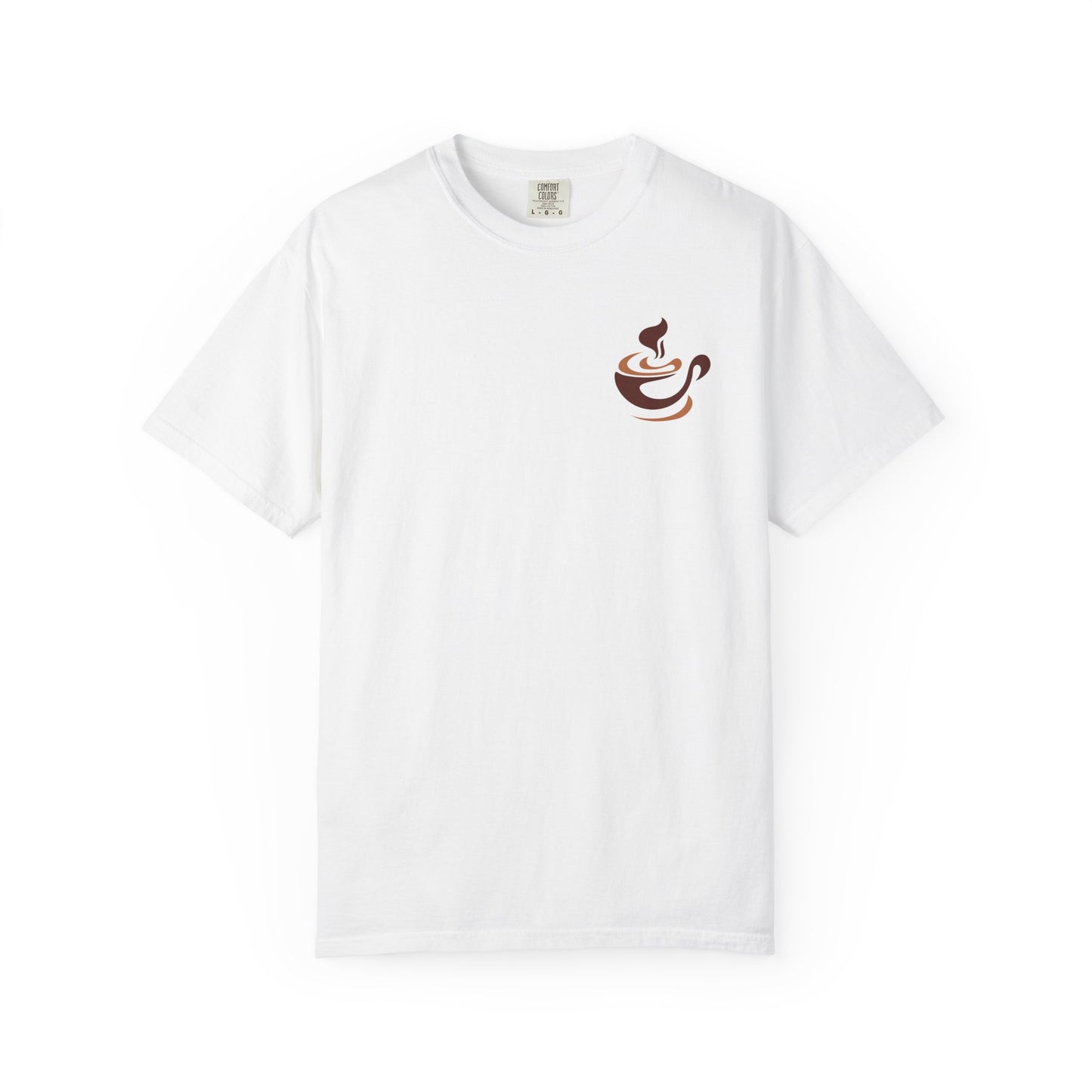 Caffeine & Chaos Skull Tee — Coffee Lover Skeleton Graphic T-Shirt