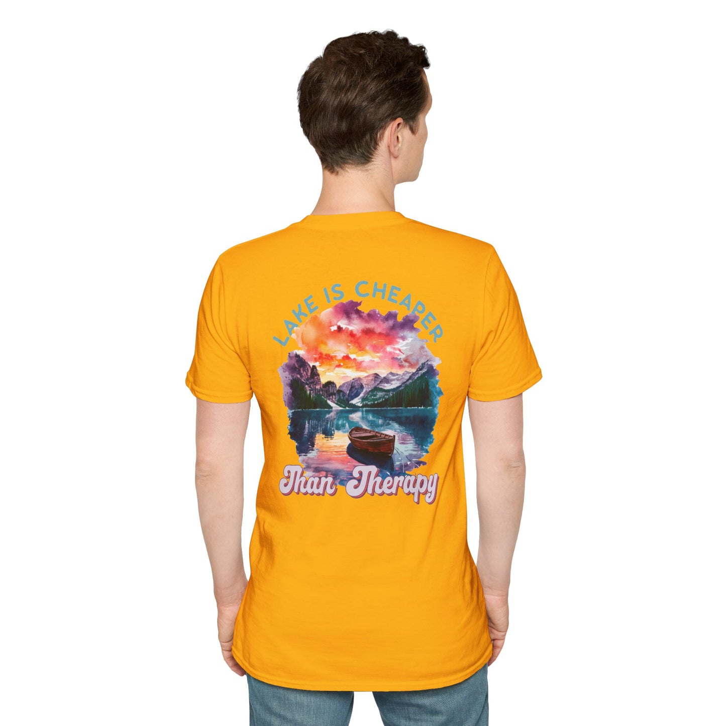 Lake Is Cheaper Than Therapy T-Shirt — Canoe Lake Life Tee