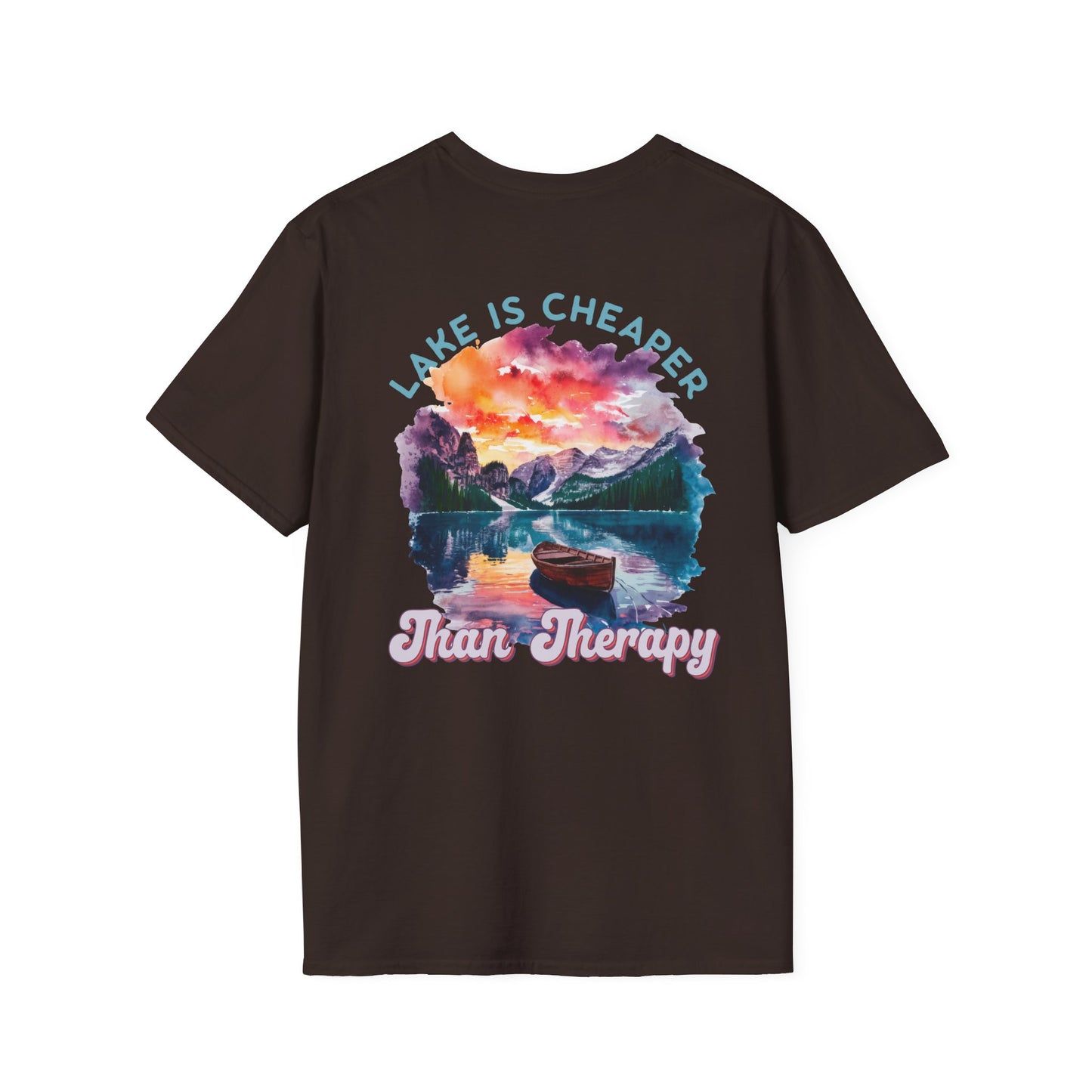 Lake Is Cheaper Than Therapy T-Shirt — Canoe Lake Life Tee