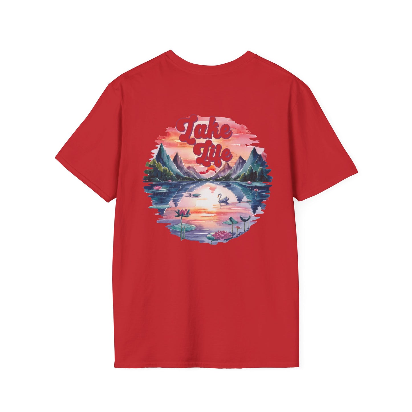Lake Life T-Shirt — 'Lake Life' Scenic Mountains & Lake Graphic