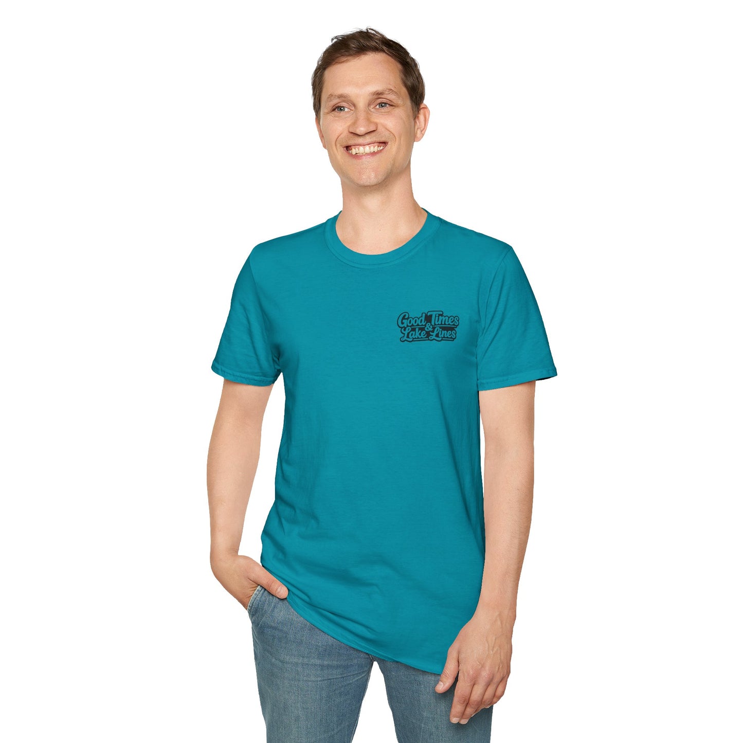 On Lake Time Fishing T-Shirt — Good Times & Lake Lines Collection