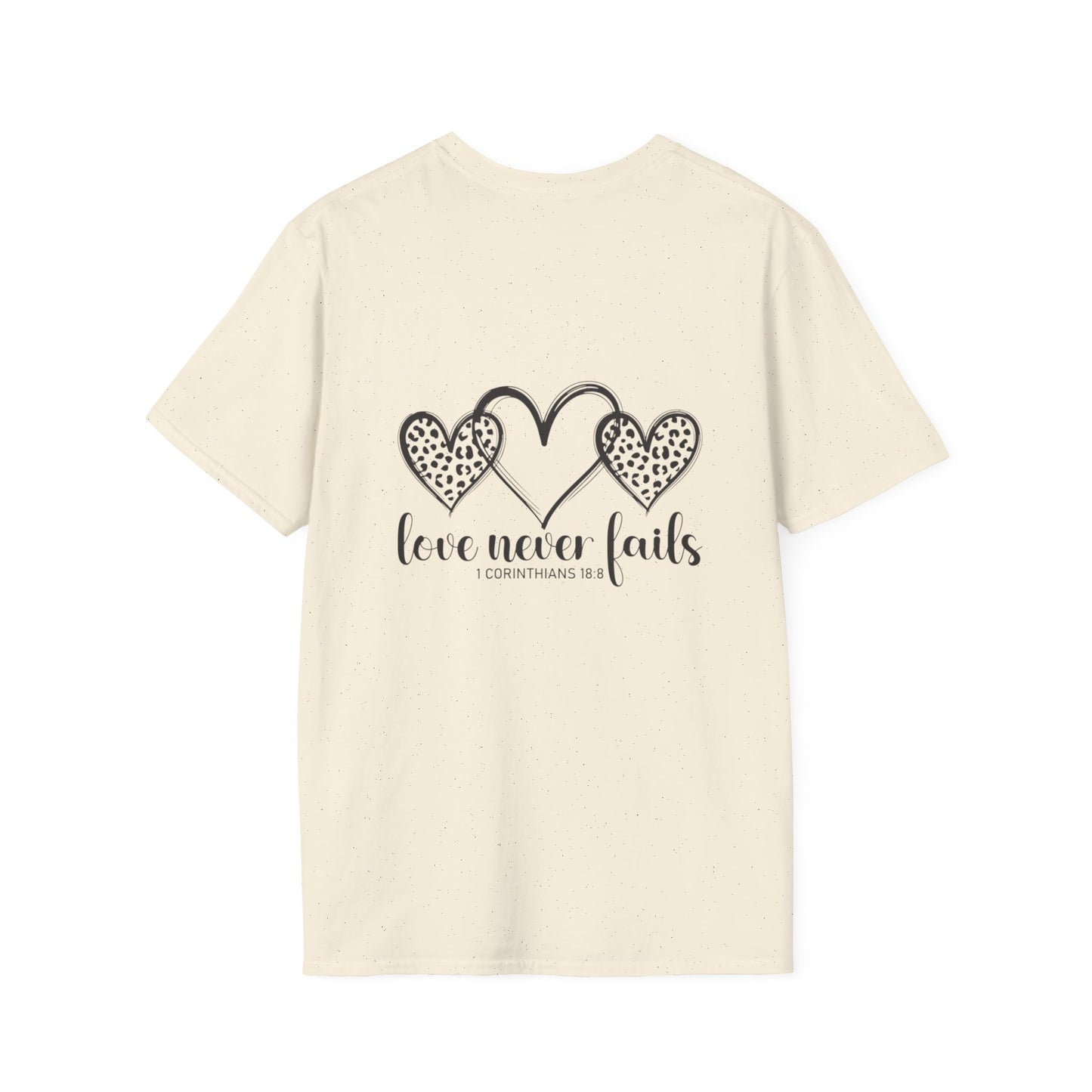 Faith Heart T-Shirt — Minimal Cross Heart Christian Tee
