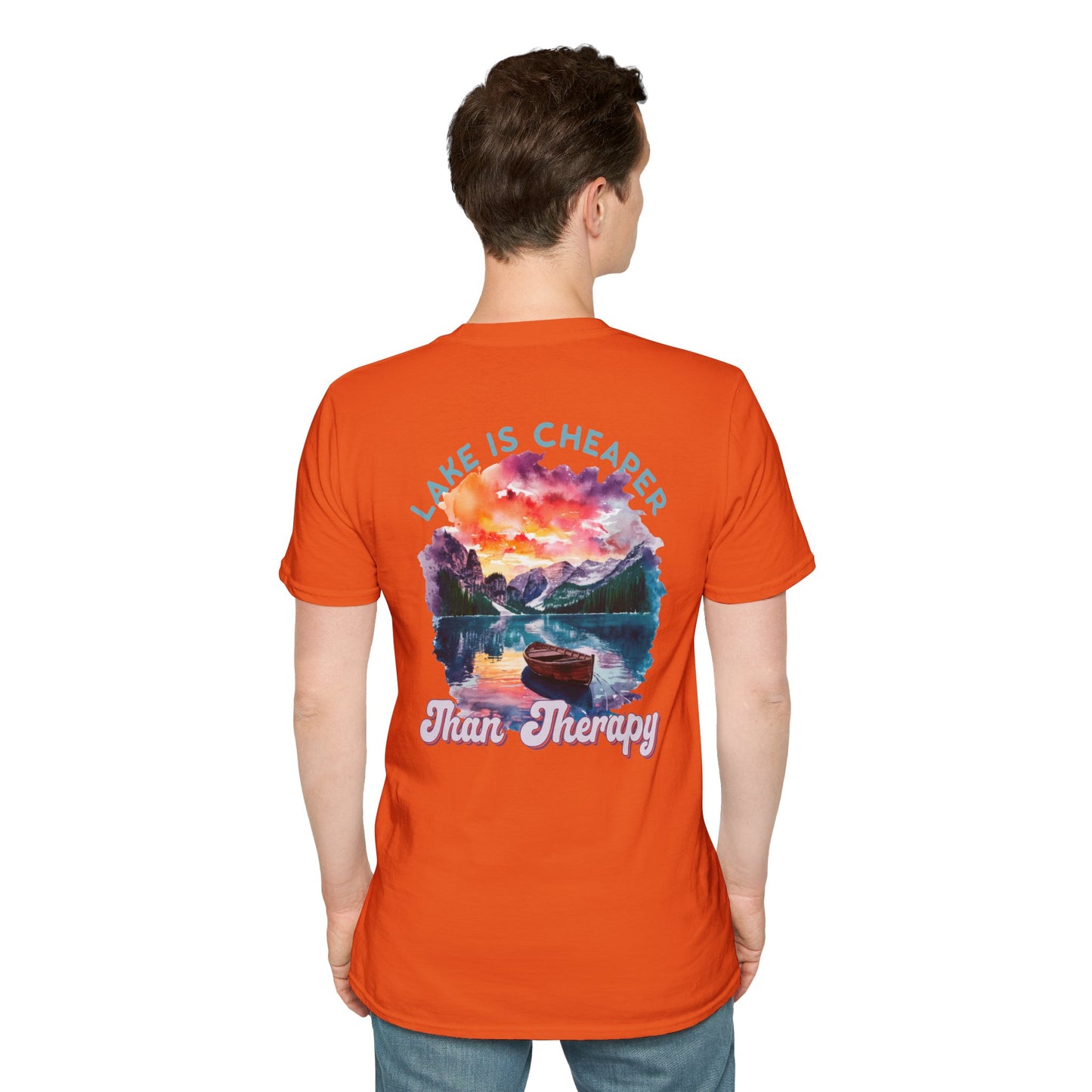 Lake Is Cheaper Than Therapy T-Shirt — Canoe Lake Life Tee