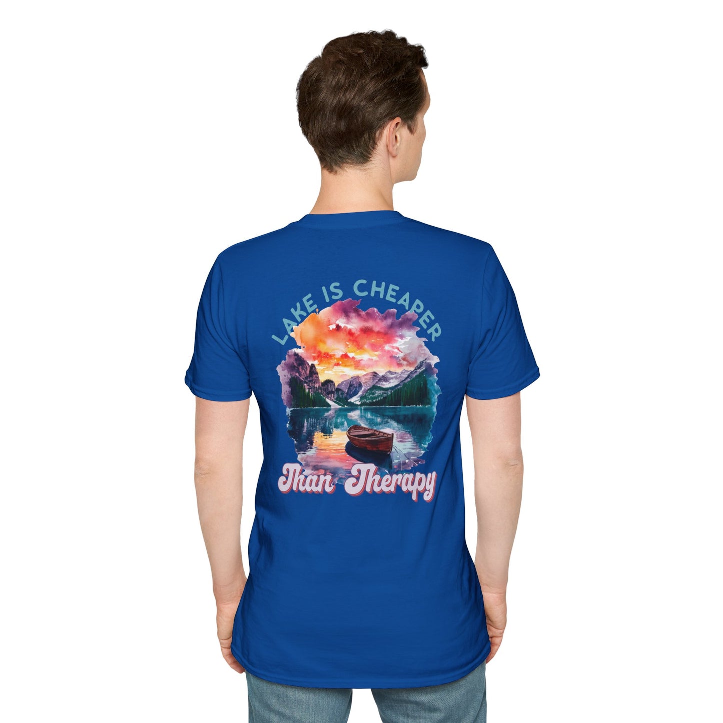 Lake Is Cheaper Than Therapy T-Shirt — Canoe Lake Life Tee