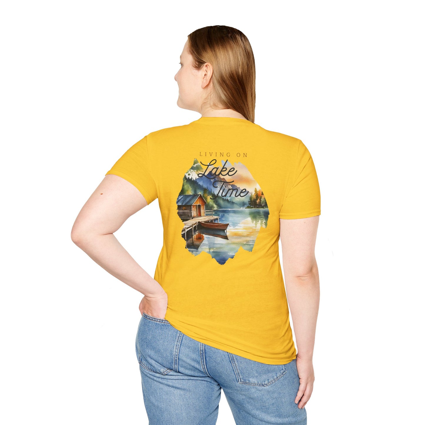 Lakt Time Scenic Cabin Boat T-Shirt