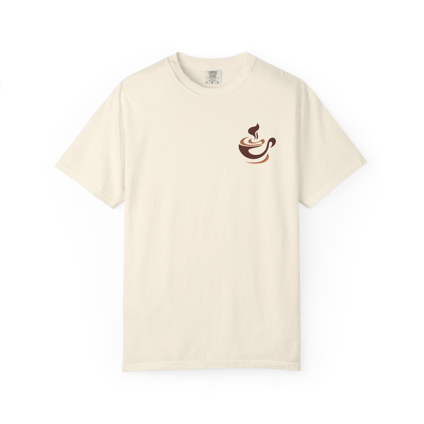 Caffeine & Chaos Skull Tee — Coffee Lover Skeleton Graphic T-Shirt