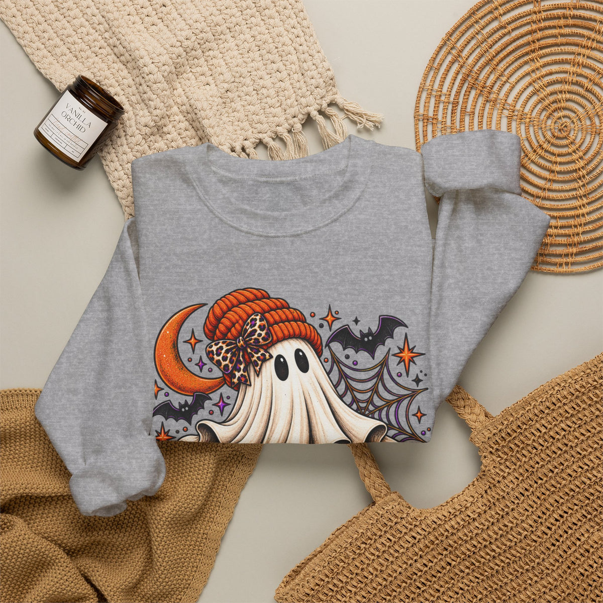 Halloween 'Spooky' Ghost Crewneck Sweatshirt