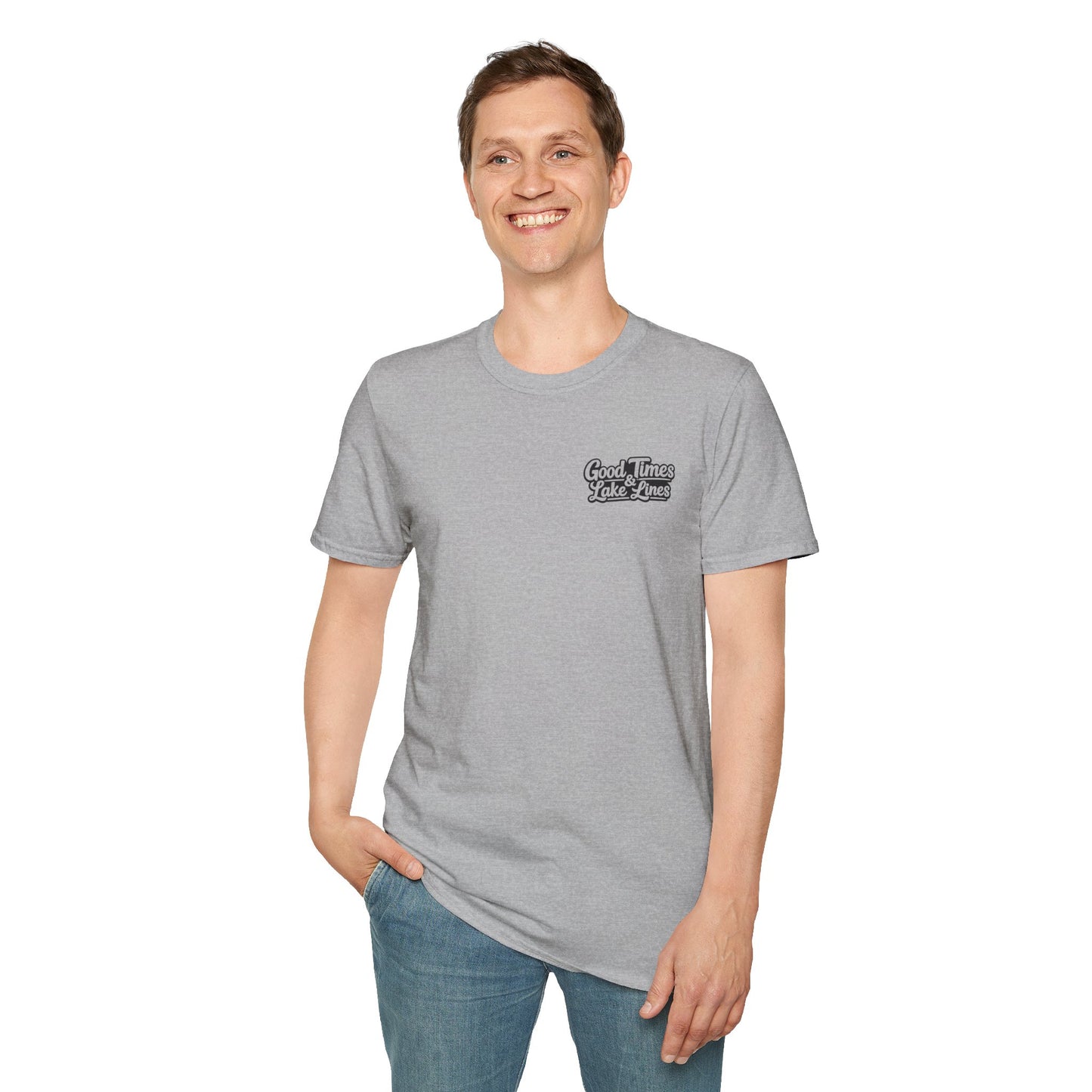 On Lake Time Fishing T-Shirt — Good Times & Lake Lines Collection