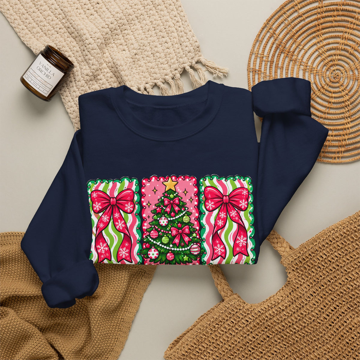 Merry & Bright Christmas Crewneck Sweatshirt