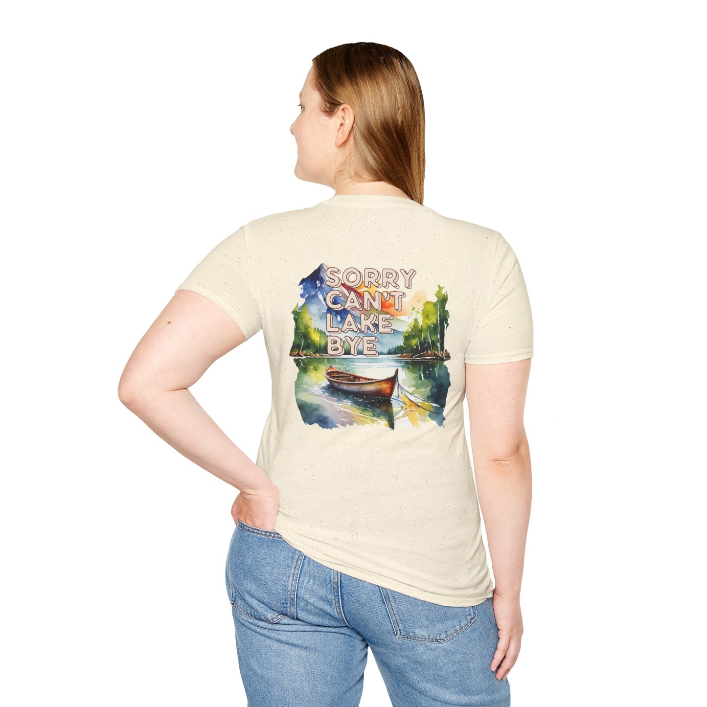 Sorry Can't, Lake Bye Canoe T-Shirt — Lake Vibes Watercolor Tee
