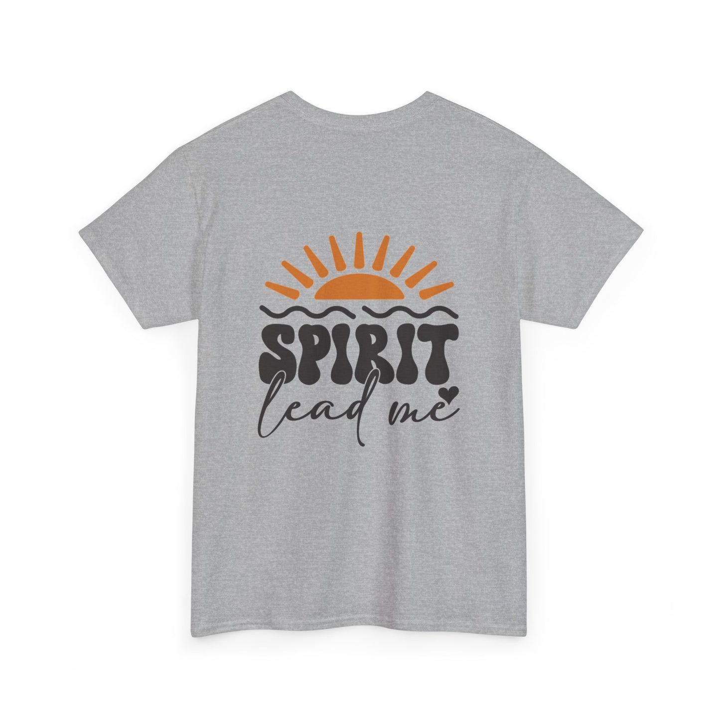 Spirit Lead Me T‑Shirt – Retro Sun Inspirational Faith Tee