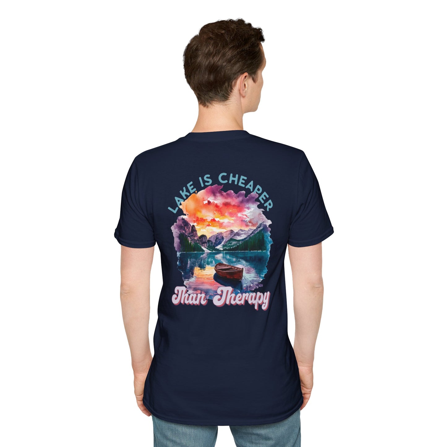 Lake Is Cheaper Than Therapy T-Shirt — Canoe Lake Life Tee
