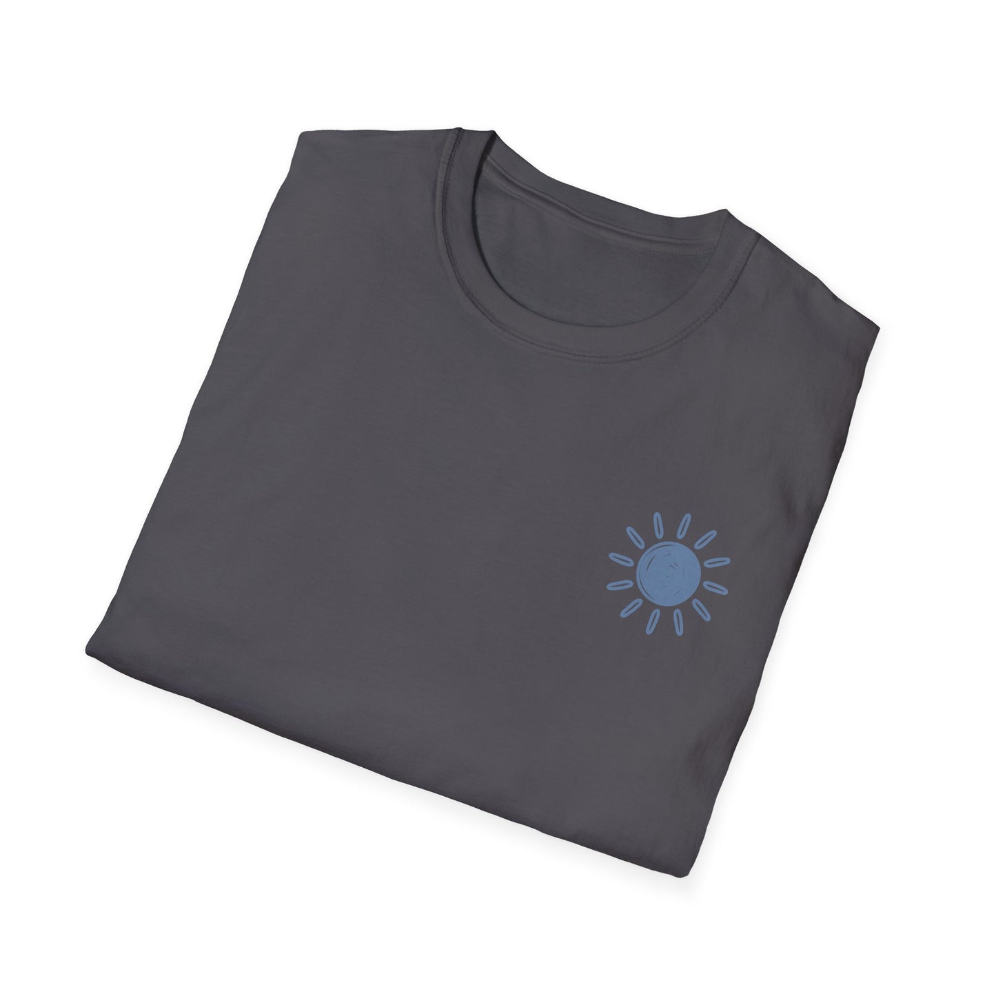 Sunshine & Lake Water Sunset T-Shirt — Boat on Lake View