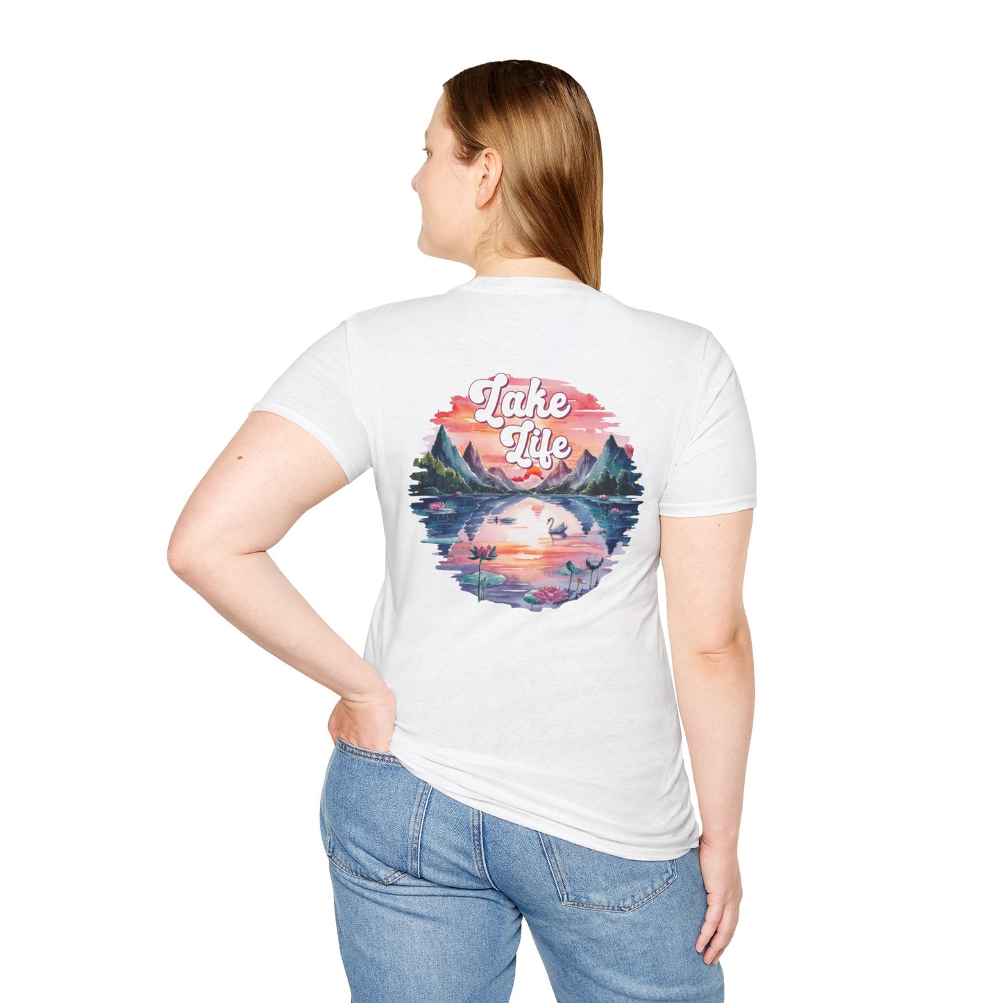 Lake Life Sunset T-Shirt, Lake Vibes Tee, Vintage Nature Graphic Shirt, Summer Lake Outfit, Cabin Weekend Tee, Lake Lover Gift
