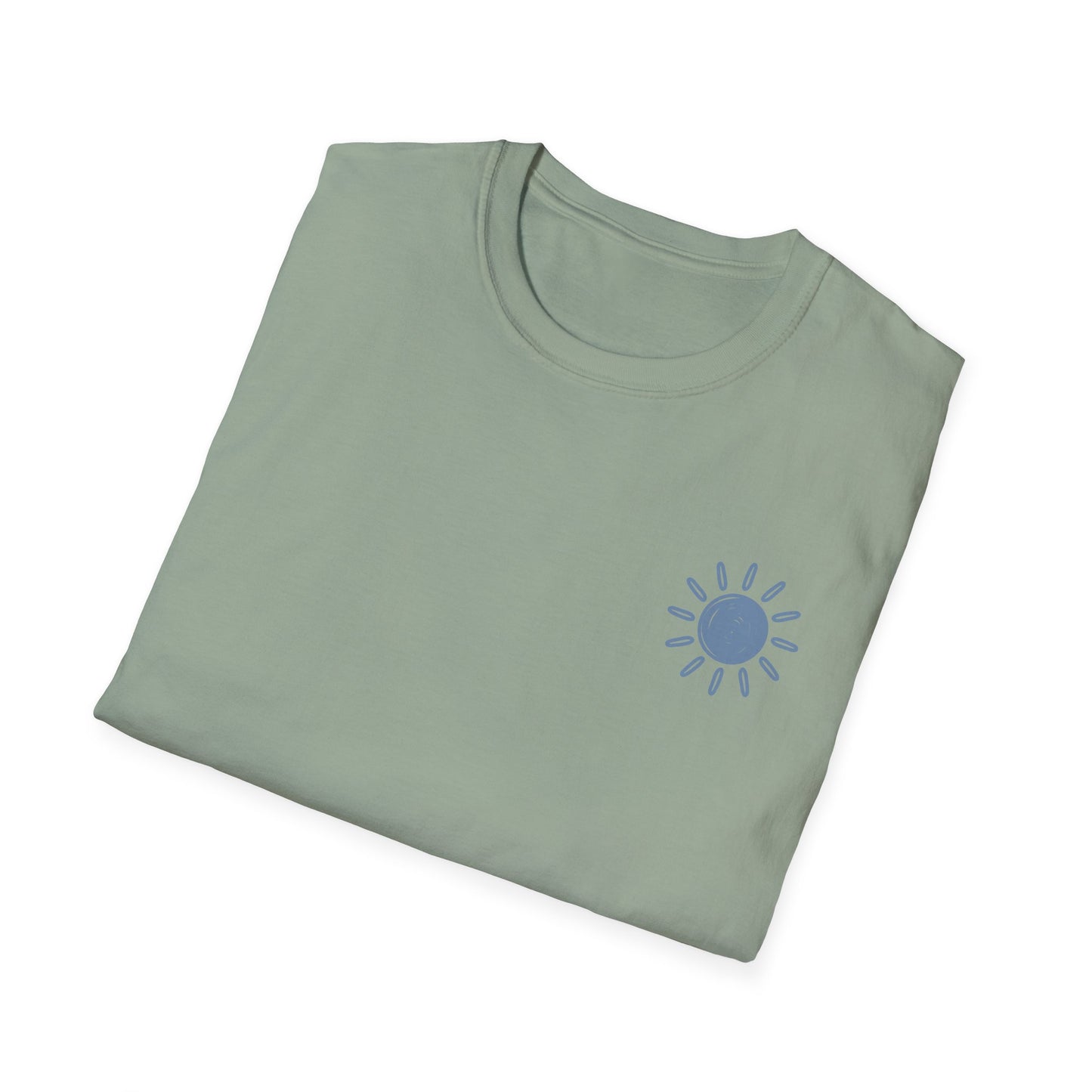 Sunshine & Lake Water Sunset T-Shirt — Boat on Lake View