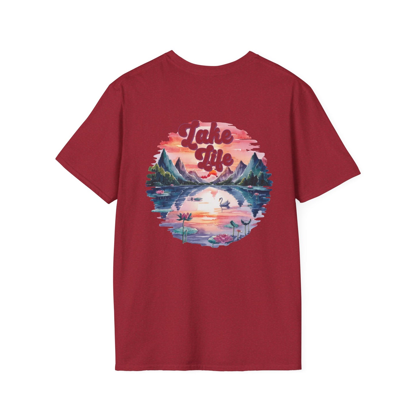 Lake Life Sunset T-Shirt, Lake Vibes Tee, Vintage Nature Graphic Shirt, Summer Lake Outfit, Cabin Weekend Tee, Lake Lover Gift