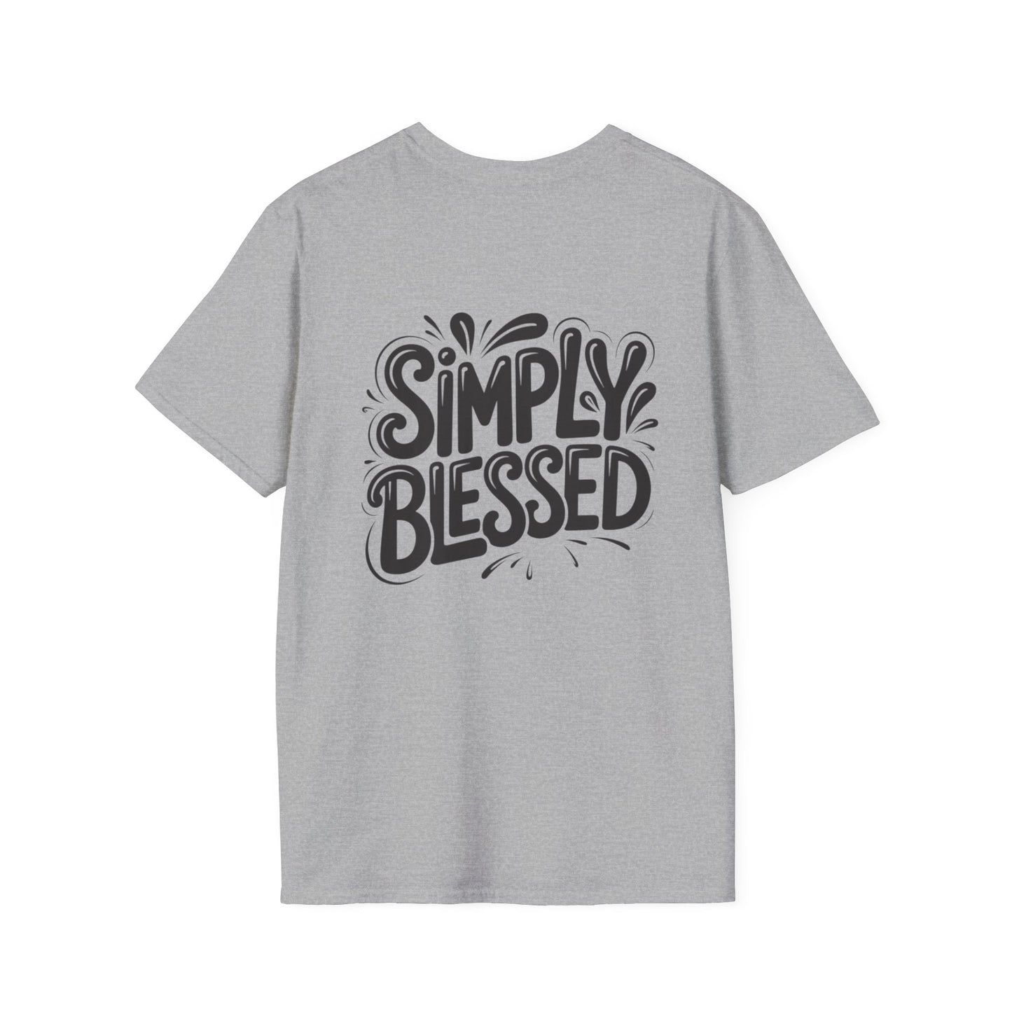 Heart & Cross Minimalist Tee — Small Chest Faith Graphic