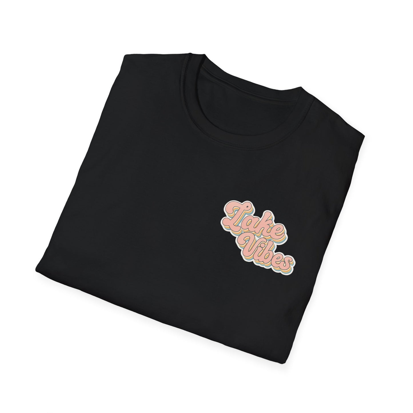 Lake Vibes T-Shirt — Pastel Scenic Watercolor Lake Tee