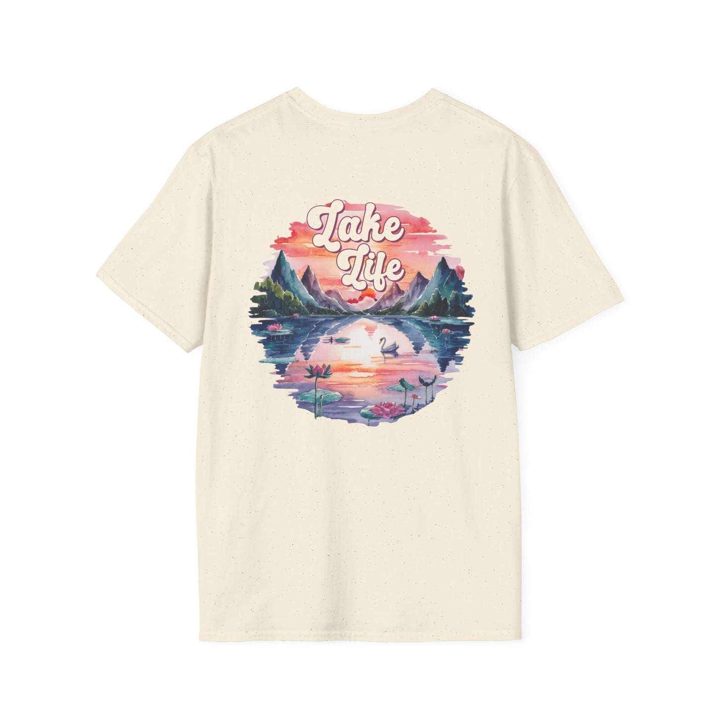 Lake Life T-Shirt — 'Lake Life' Scenic Mountains & Lake Graphic