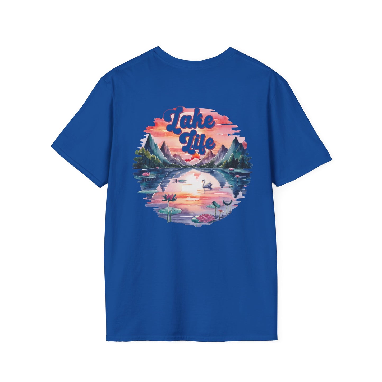Lake Life T-Shirt — 'Lake Life' Scenic Mountains & Lake Graphic