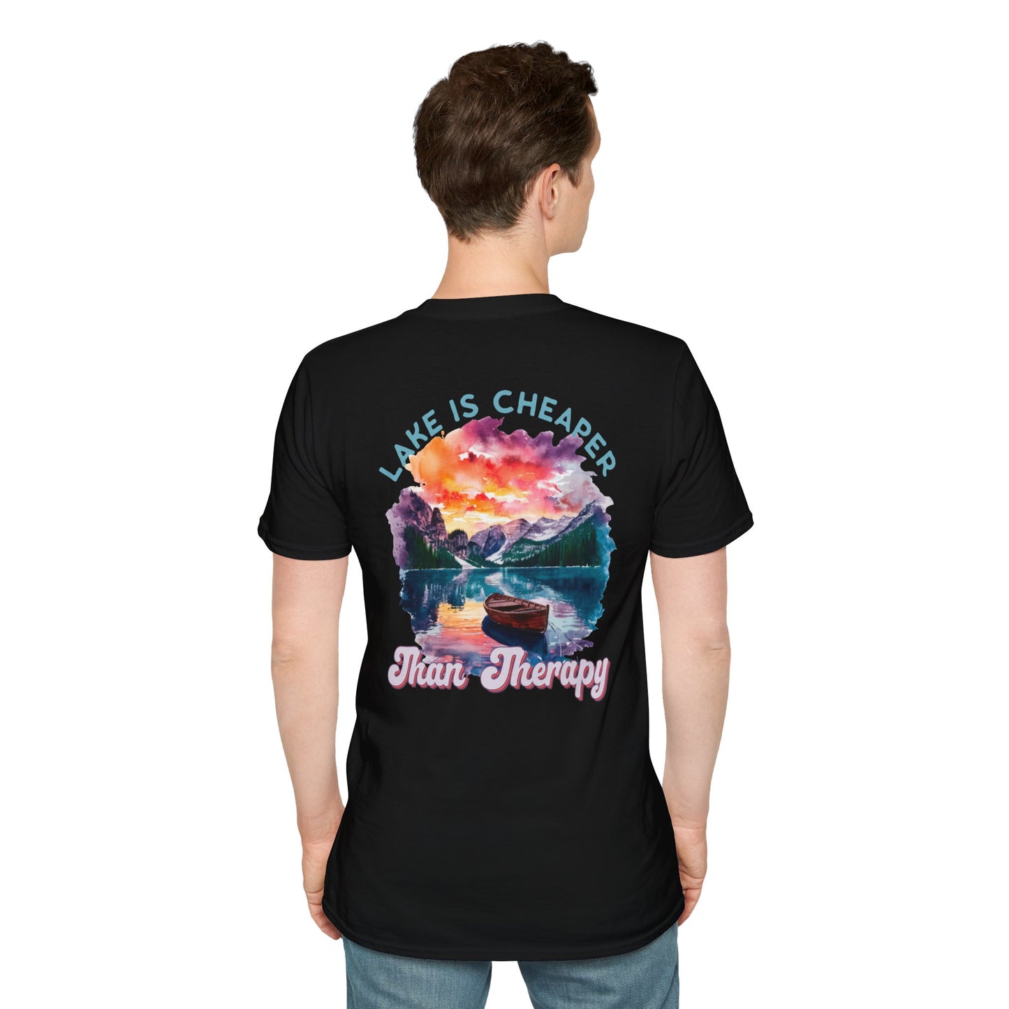 Lake Is Cheaper Than Therapy T-Shirt — Canoe Lake Life Tee