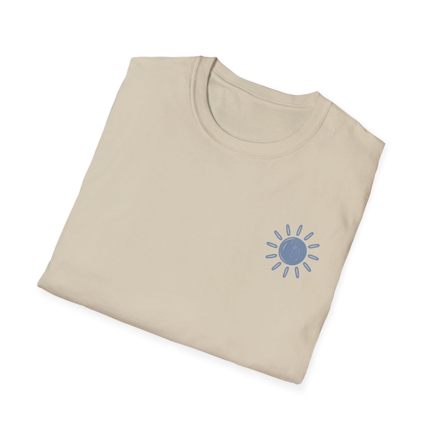 Sunshine & Lake Water Sunset T-Shirt — Boat on Lake View