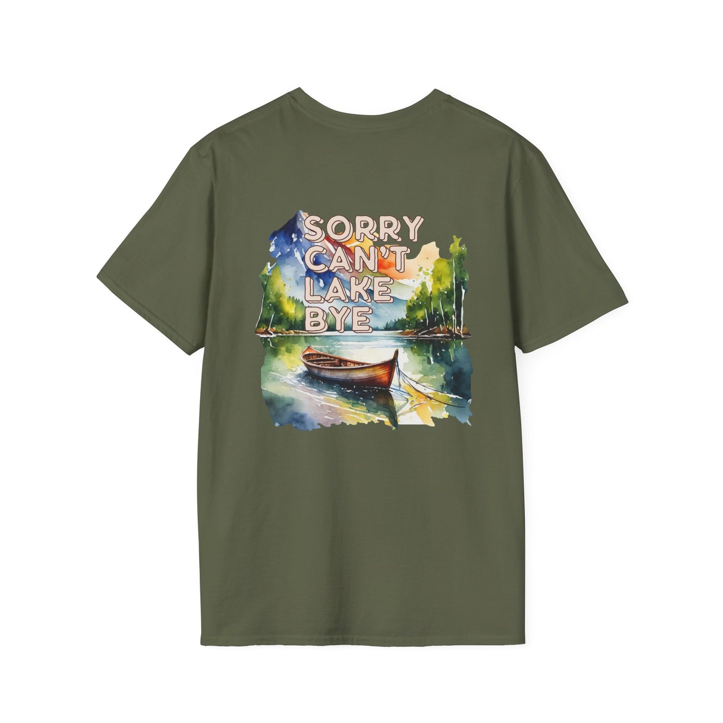 Sorry Can't, Lake Bye Canoe T-Shirt — Lake Vibes Watercolor Tee