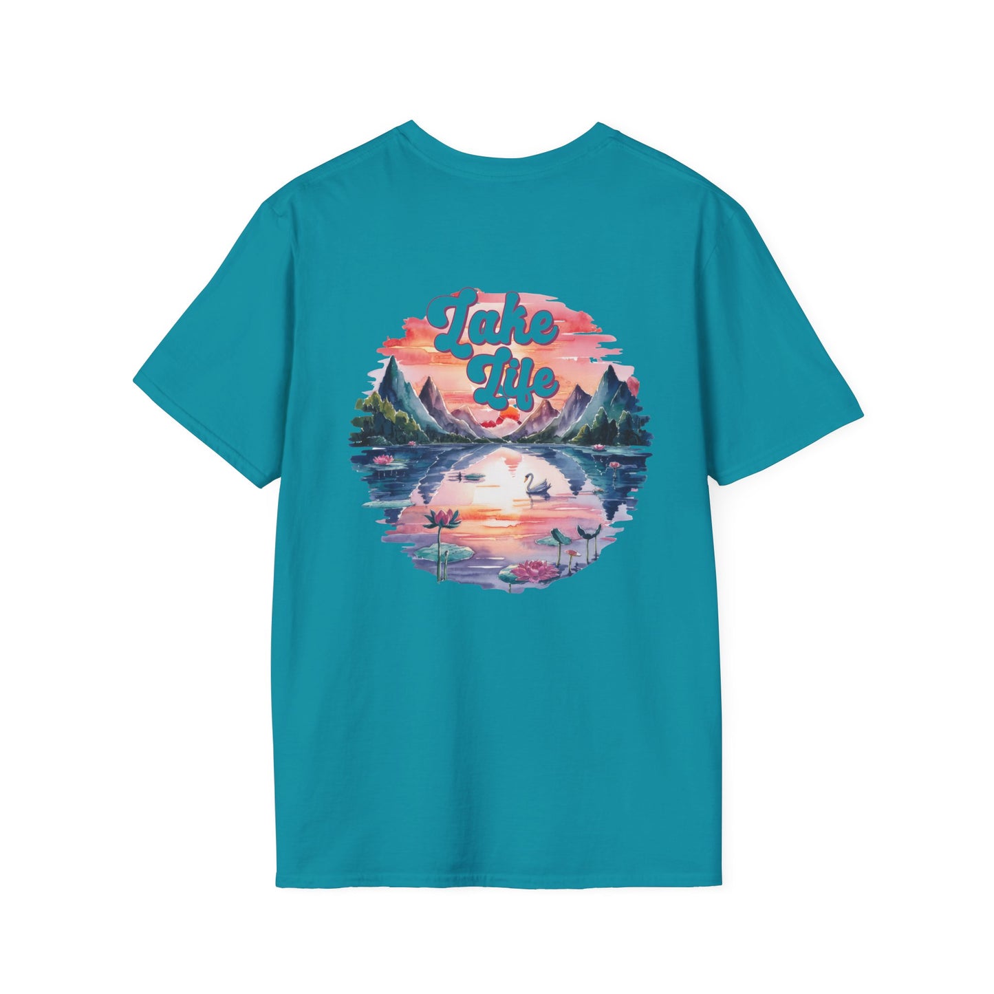 Lake Life Sunset T-Shirt, Lake Vibes Tee, Vintage Nature Graphic Shirt, Summer Lake Outfit, Cabin Weekend Tee, Lake Lover Gift