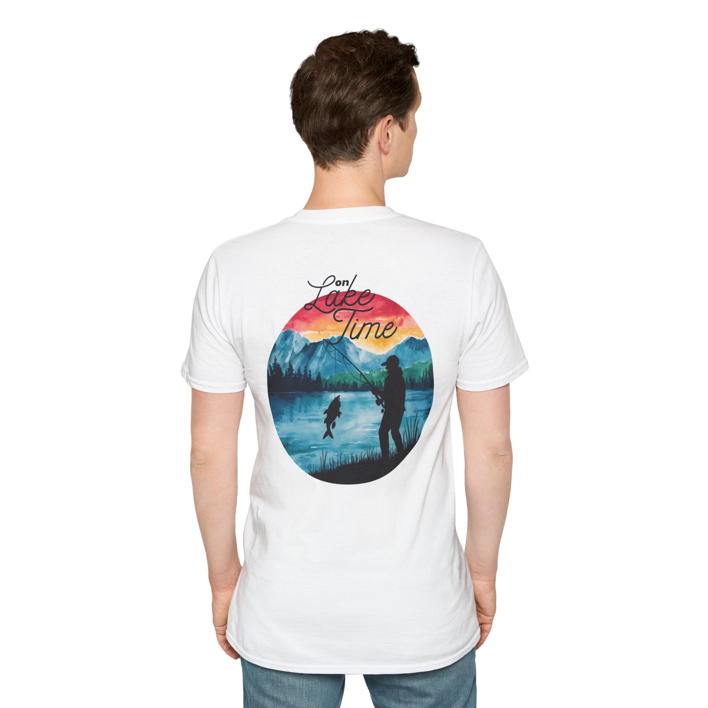 On Lake Time Fishing T-Shirt — Good Times & Lake Lines Collection