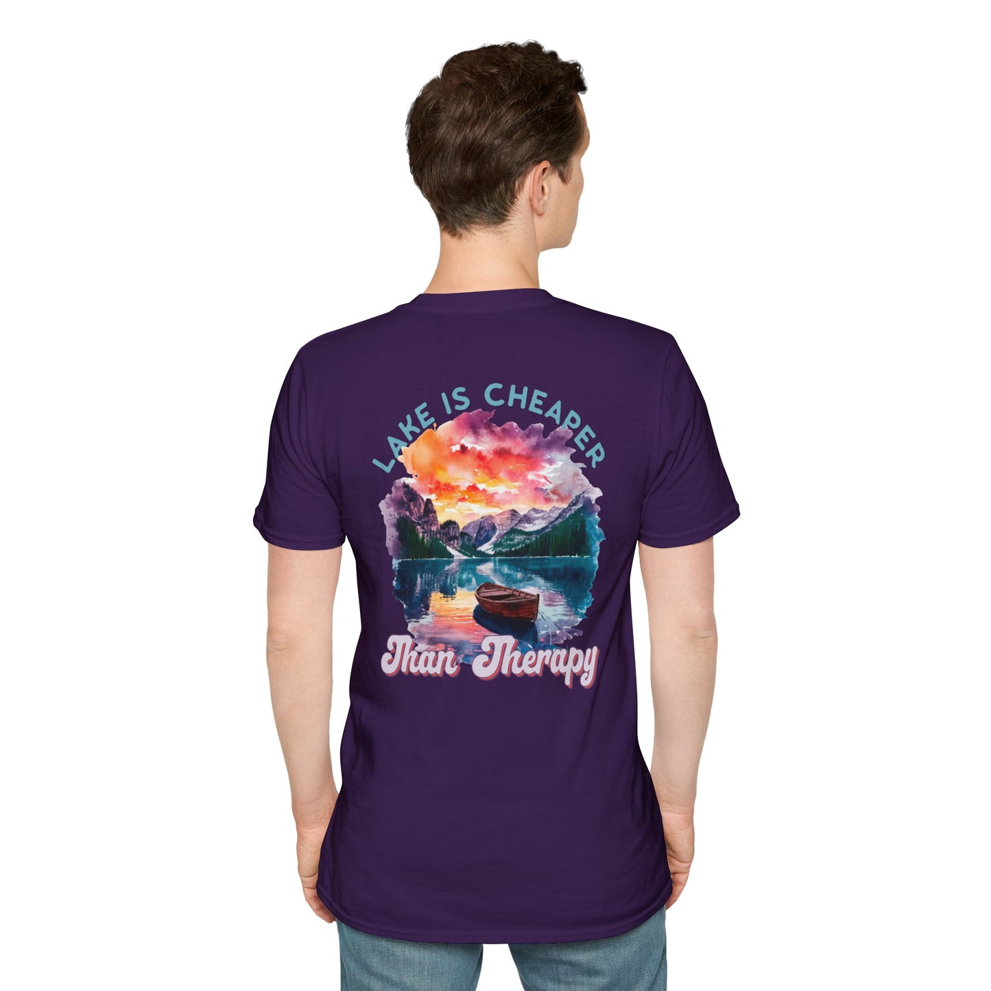 Lake Is Cheaper Than Therapy T-Shirt — Canoe Lake Life Tee