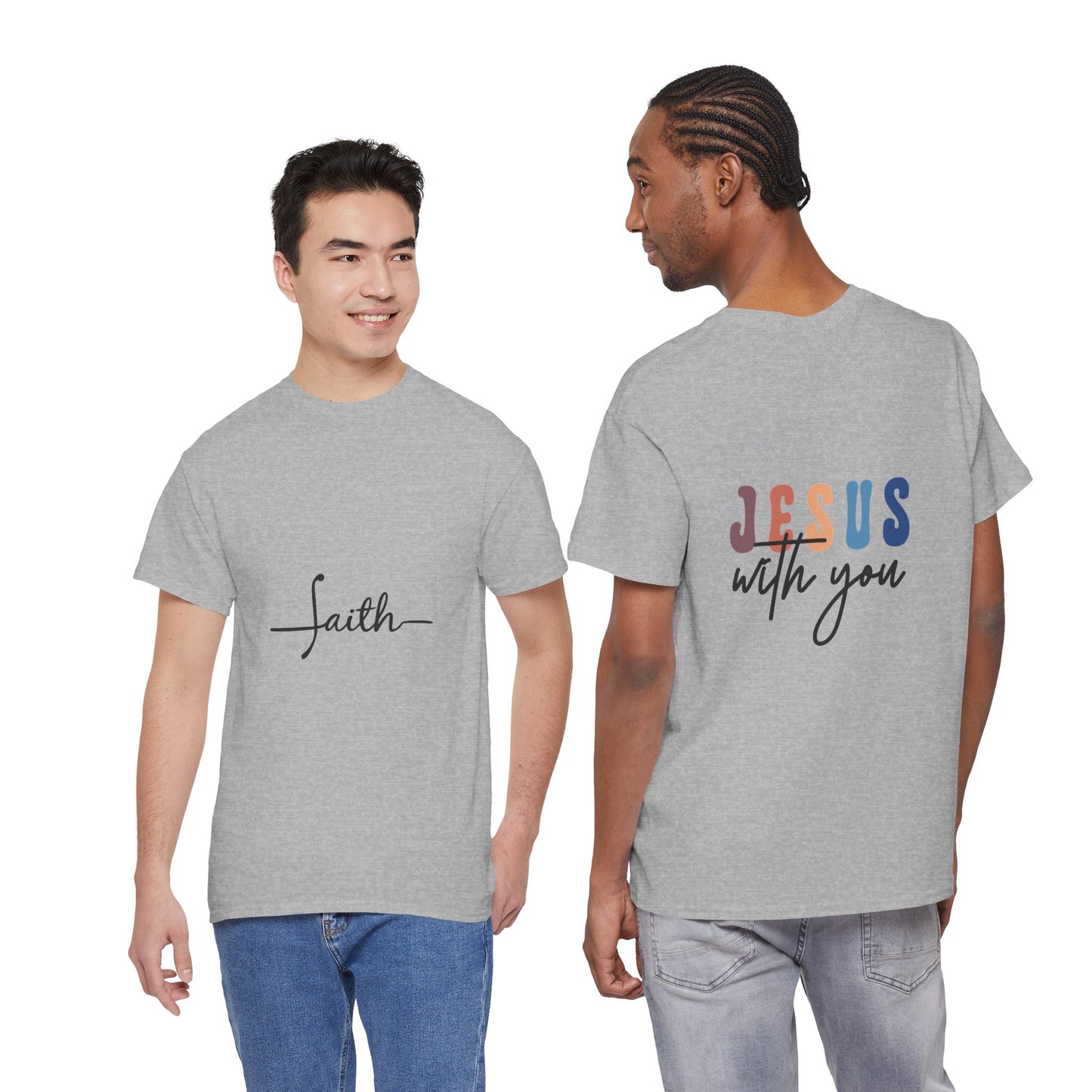 Faith Tee — "Jesus With You" Christian Graphic T-Shirt