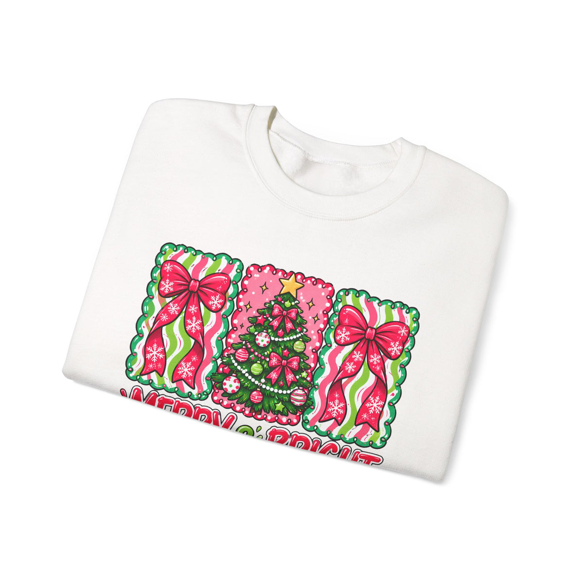 Merry & Bright Christmas Crewneck Sweatshirt
