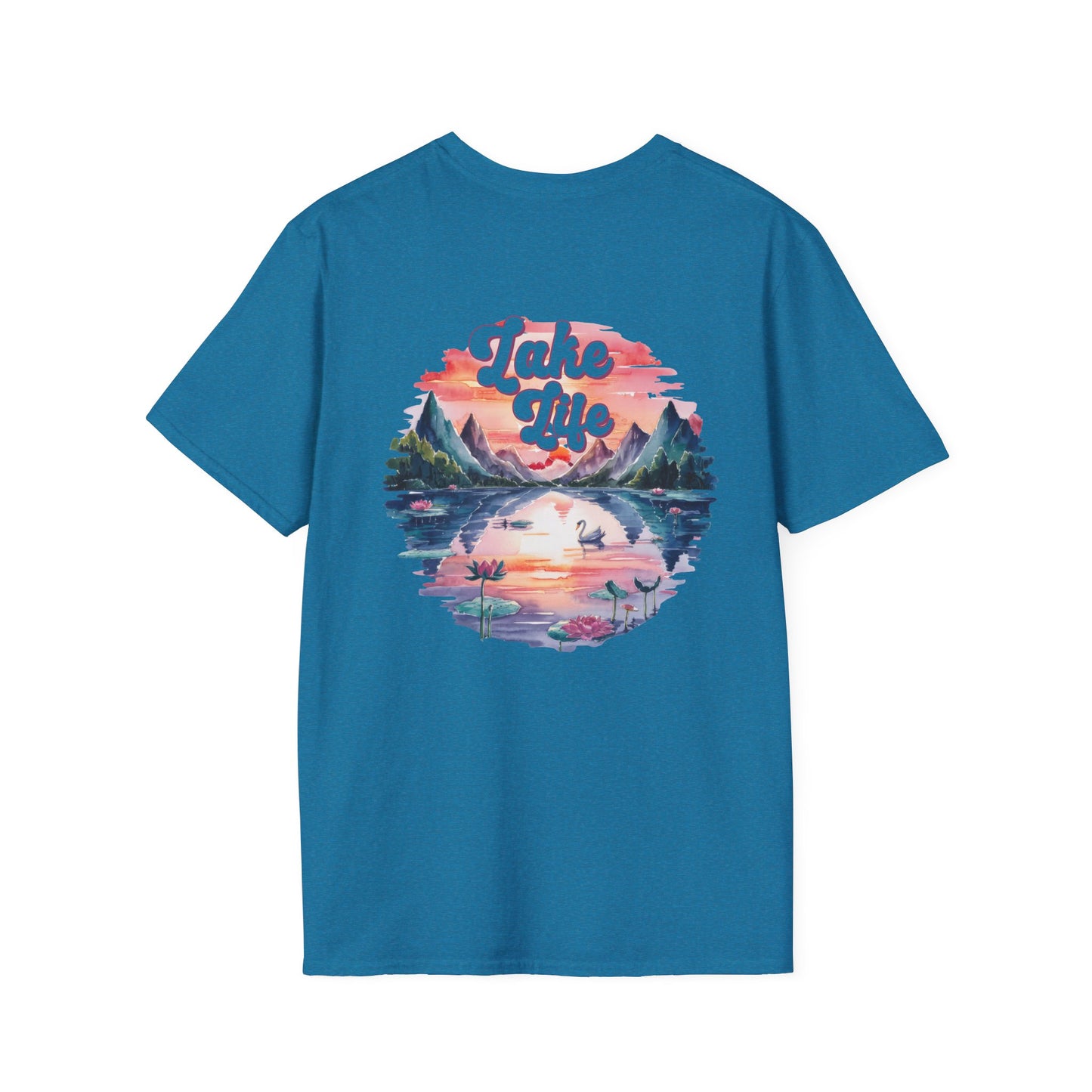 Lake Life Sunset T-Shirt, Lake Vibes Tee, Vintage Nature Graphic Shirt, Summer Lake Outfit, Cabin Weekend Tee, Lake Lover Gift