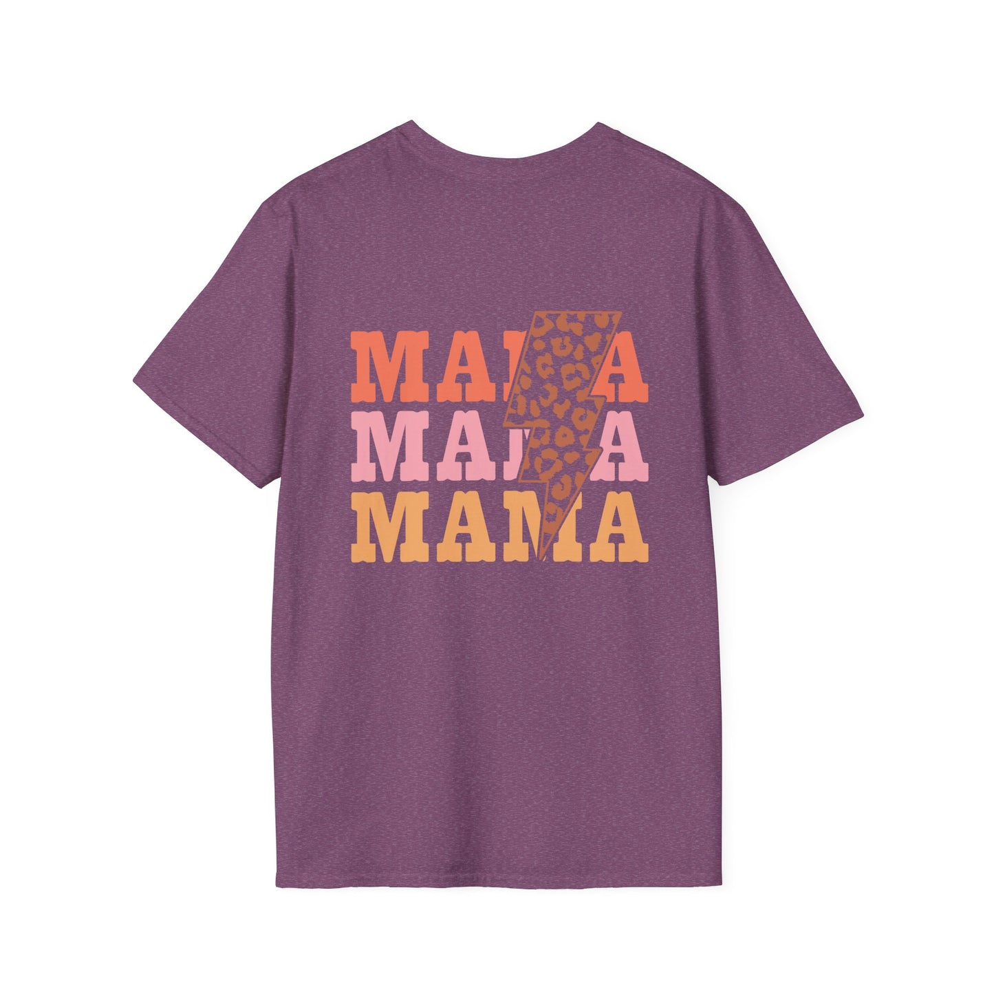 Mama Lightning Bolt Shirt, Retro Leopard Mama Tee, Trendy Mom Graphic Tee, Cool Mom Shirt, Gift for Mom, Neutral Aesthetic Tee